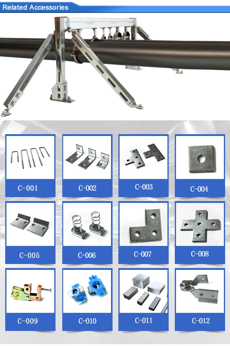 Hot Dip Galvanized Steel Slotted Single C Channel Strut Factory Prices