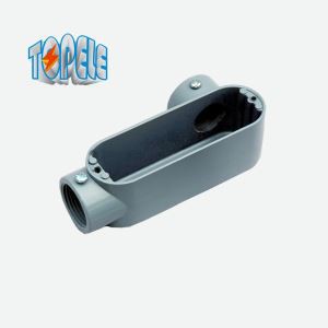 Aluminum LR Type IP65 Threaded EMT Rigid Conduit Body With Cover