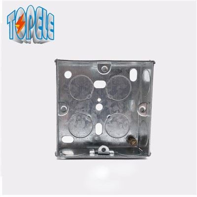 BS4662 1 Gang 25mm Steel Flush Box